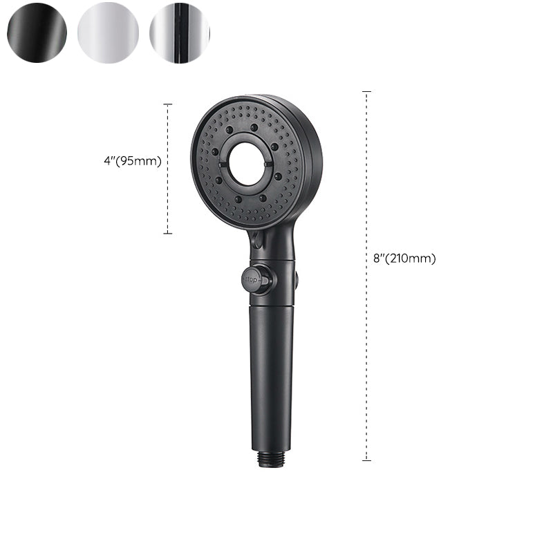 Round Shower Head Plastic Modern Shower Head with Adjustable Spray Pattern