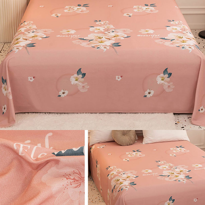 Floral Pattern Bed Sheet Breathable Skin-friendly Bed Sheet Set