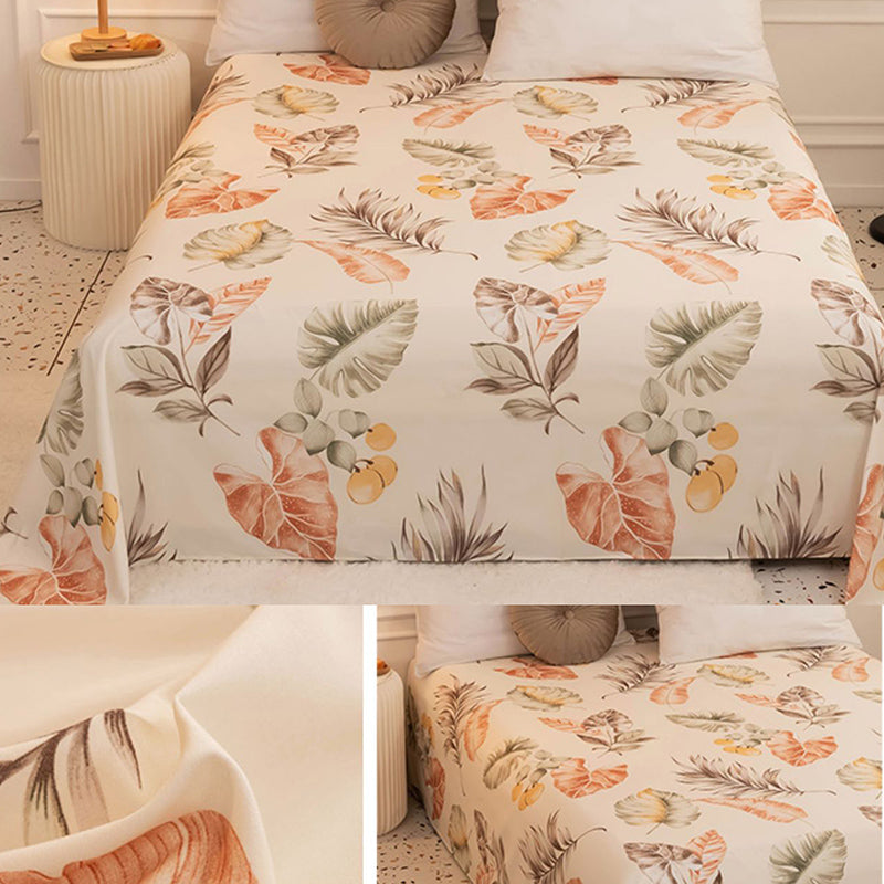 Floral Pattern Bed Sheet Breathable Skin-friendly Bed Sheet Set