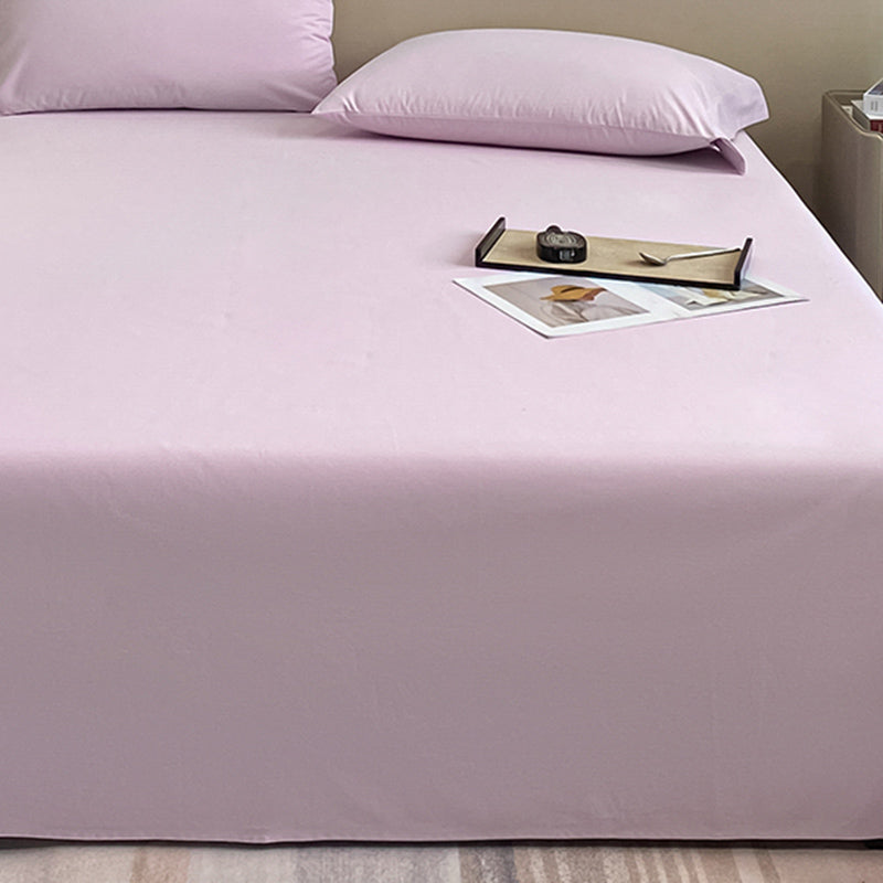 Modern Bed Sheet Solid Color Breathable Skin-friendly Bed Sheet Set
