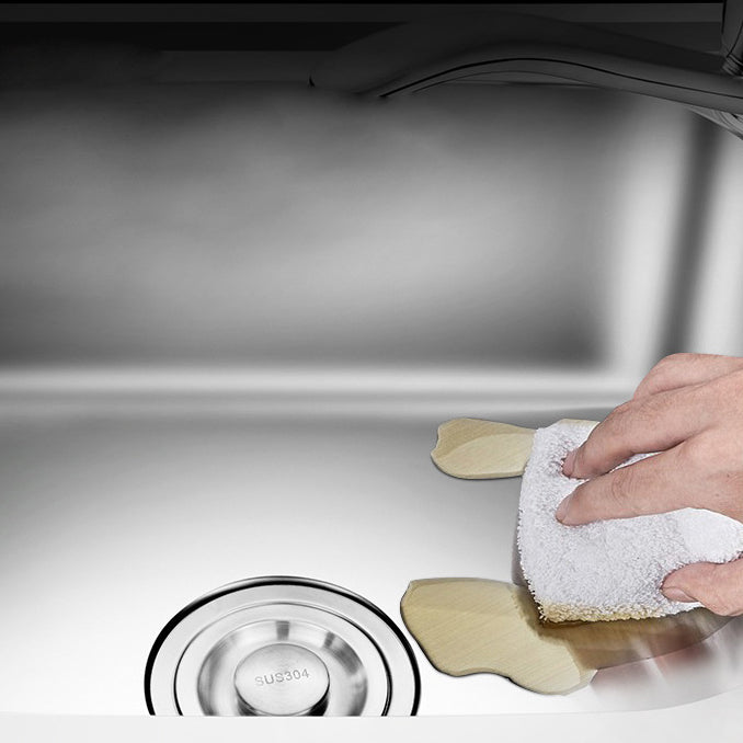 Modern Style Kitchen Sink Stainless Steel Dirt Resistant Kitchen Sink(Not Included Faucet)