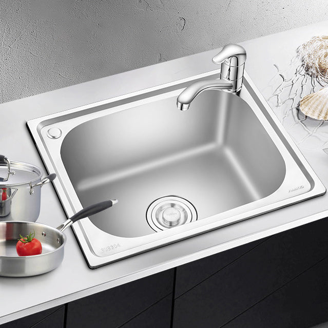 Modern Style Kitchen Sink Stainless Steel Dirt Resistant Kitchen Sink(Not Included Faucet)