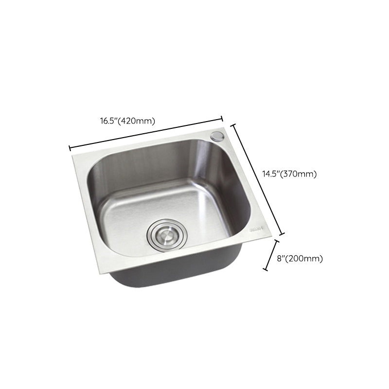 Modern Style Kitchen Sink Stainless Steel Dirt Resistant Kitchen Sink(Not Included Faucet)