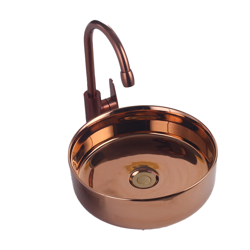 Round Bathroom Sink Contemporary Porcelain Trough Bathroom Sink