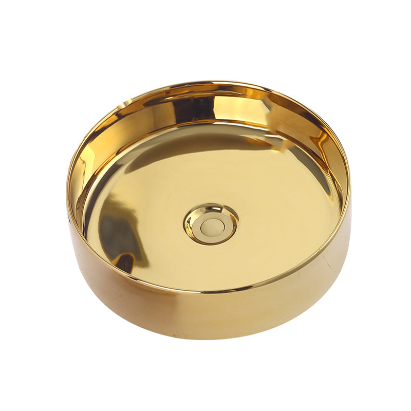 Round Bathroom Sink Contemporary Porcelain Trough Bathroom Sink