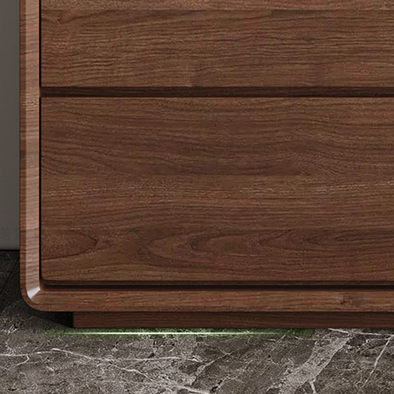 Modernism Horizontal Double Dresser Wood Storage Dresser for Home