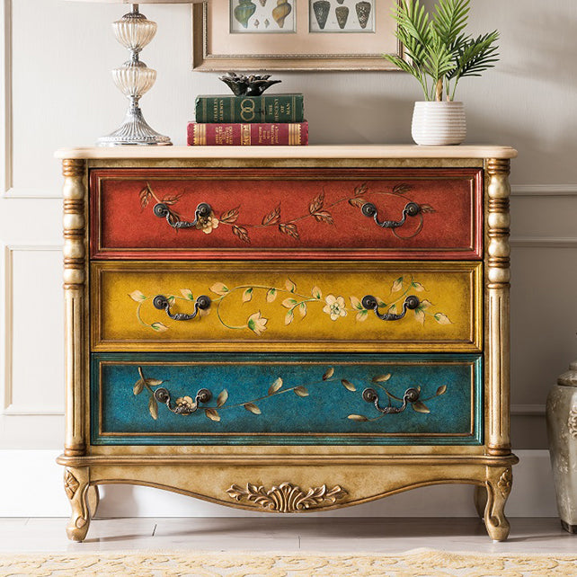 Traditional Storage Chest Solid Wood Dresser with 3/4/5 Drawers , 13.65 Inch W