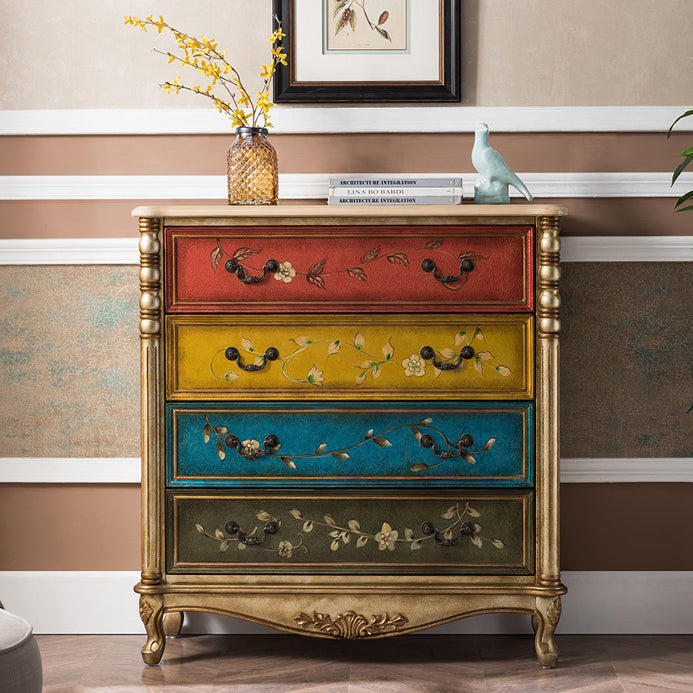 Traditional Storage Chest Solid Wood Dresser with 3/4/5 Drawers , 13.65 Inch W