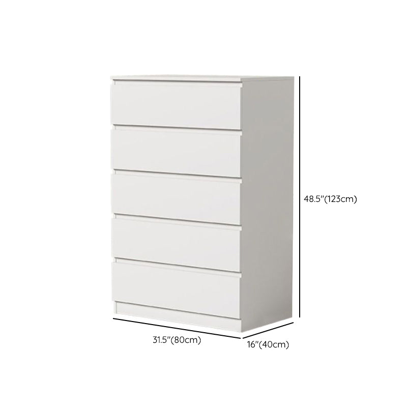 Contemporary Storage Chest Manufactured Wood Dresser with 3/4/5/6/8 Drawers