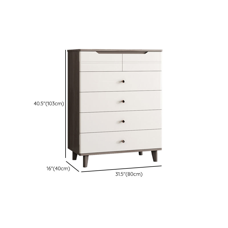 Modern Marble Double Dresser Horizontal Storage Chest for Bedroom