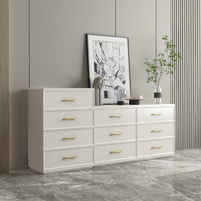 Contemporary Glam Storage Chest Birch Vertical Storage Chest Dresser for Bedroom