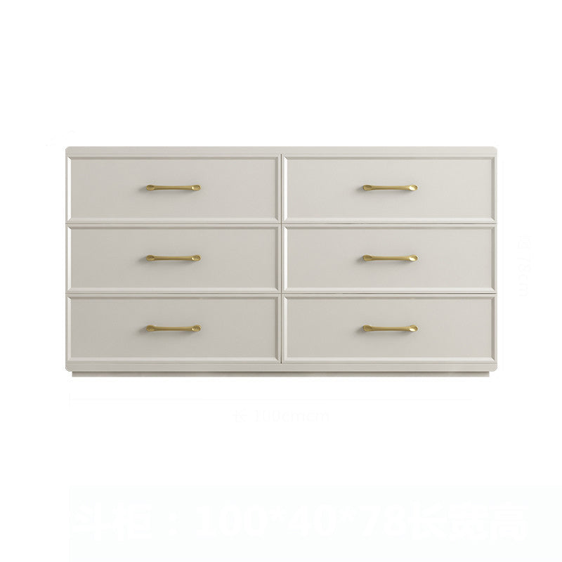 Contemporary Glam Storage Chest Birch Vertical Storage Chest Dresser for Bedroom