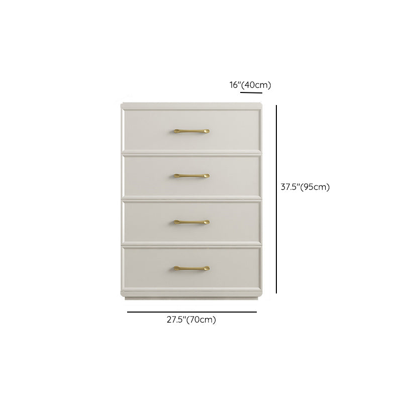Contemporary Glam Storage Chest Birch Vertical Storage Chest Dresser for Bedroom