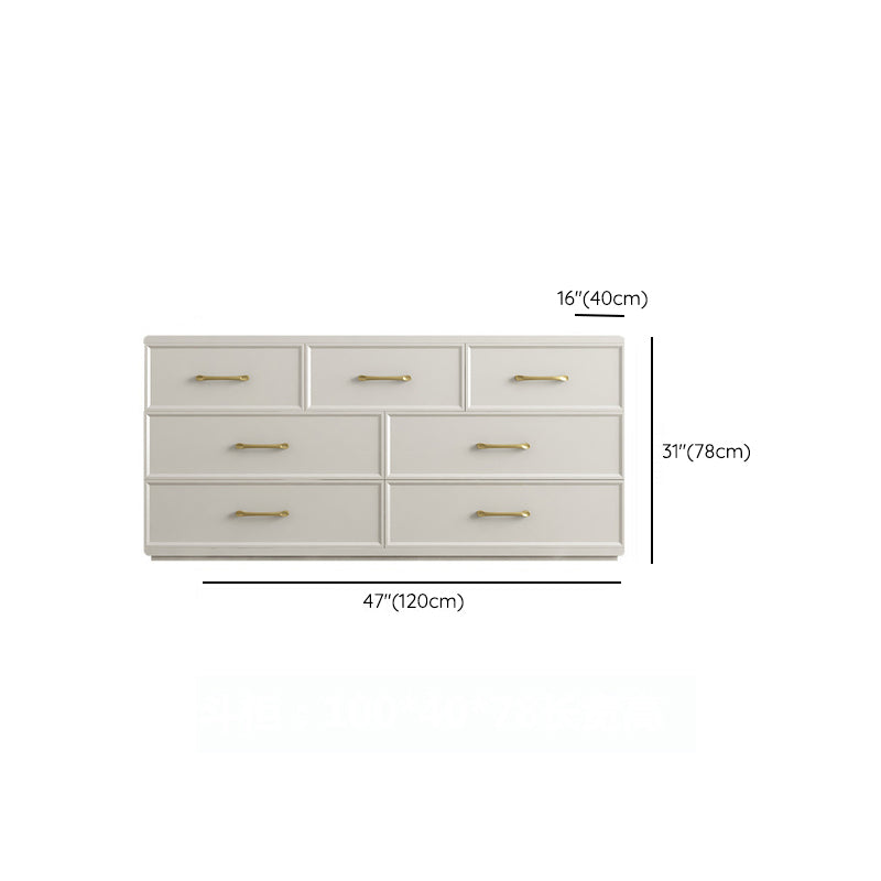 Contemporary Glam Storage Chest Birch Vertical Storage Chest Dresser for Bedroom