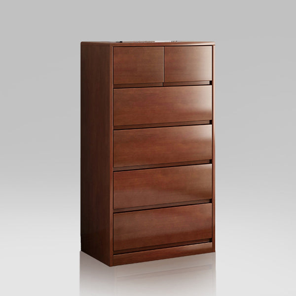 Ultra Modern Lingerie Chest Rubber Wood Storage Chest Dresser for Bedroom