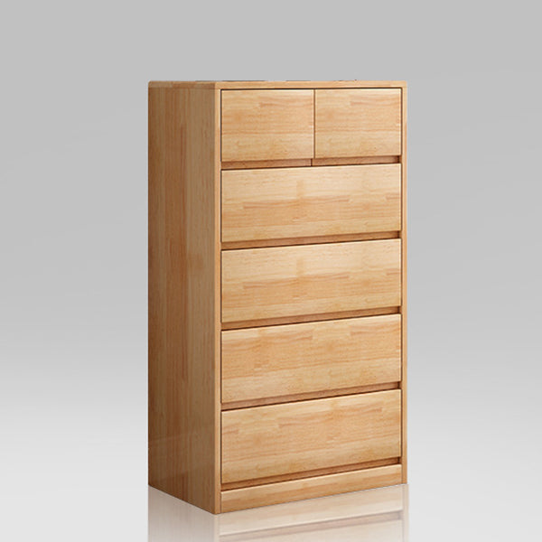 Ultra Modern Lingerie Chest Rubber Wood Storage Chest Dresser for Bedroom