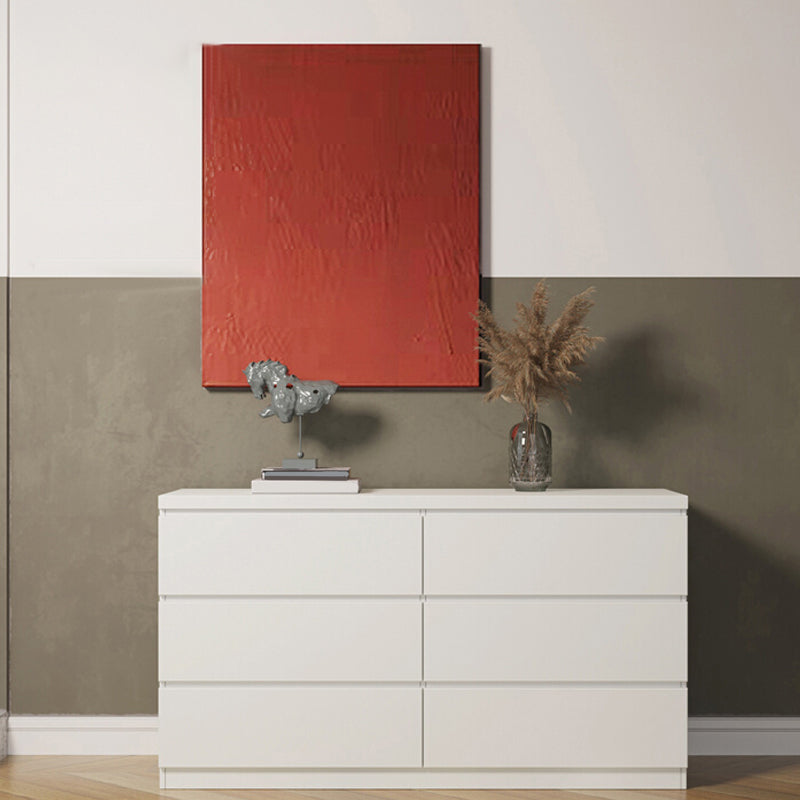 Horizontal Double Dresser Modernism Storage Dresser with 6 Dressers for Home