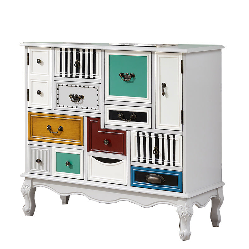 9 Drawers Chest Wooden Horizontal Traditional Dresser without Mirror