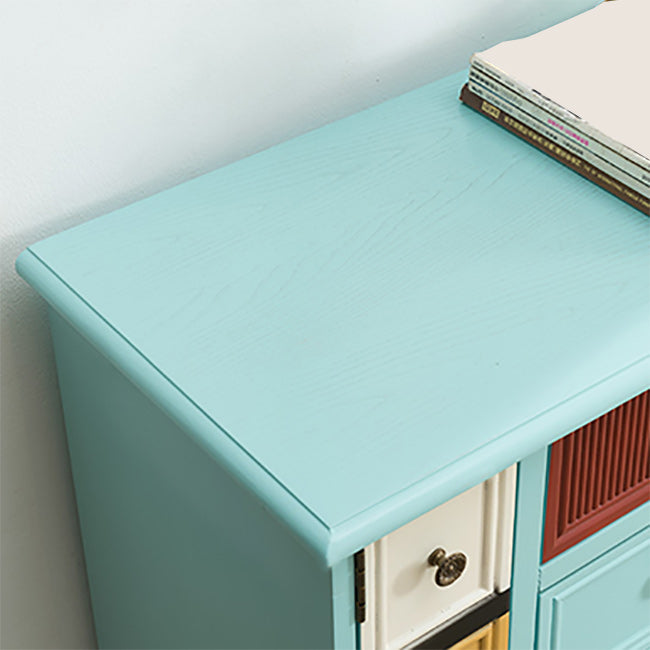 9 Drawers Chest Wooden Horizontal Traditional Dresser without Mirror