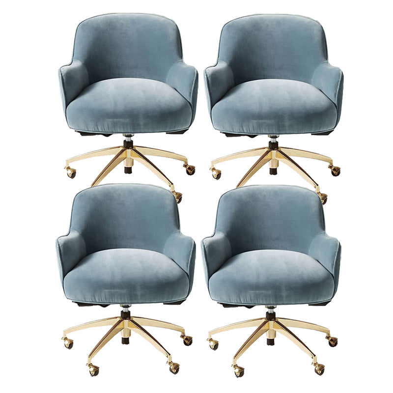 Modern Slide Office Chair Armless Adjustable Seat Height Chair with Wheels