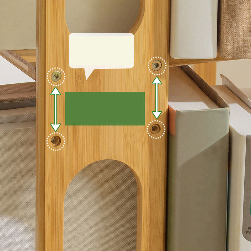 Modern Open Back Vertical Bookshelf Engineered Wood Bookcase for Study Room