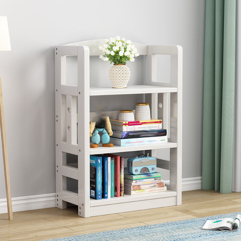 Modern Open Back Standard Bookshelf Wooden Bookcase with Shelves for Study Room