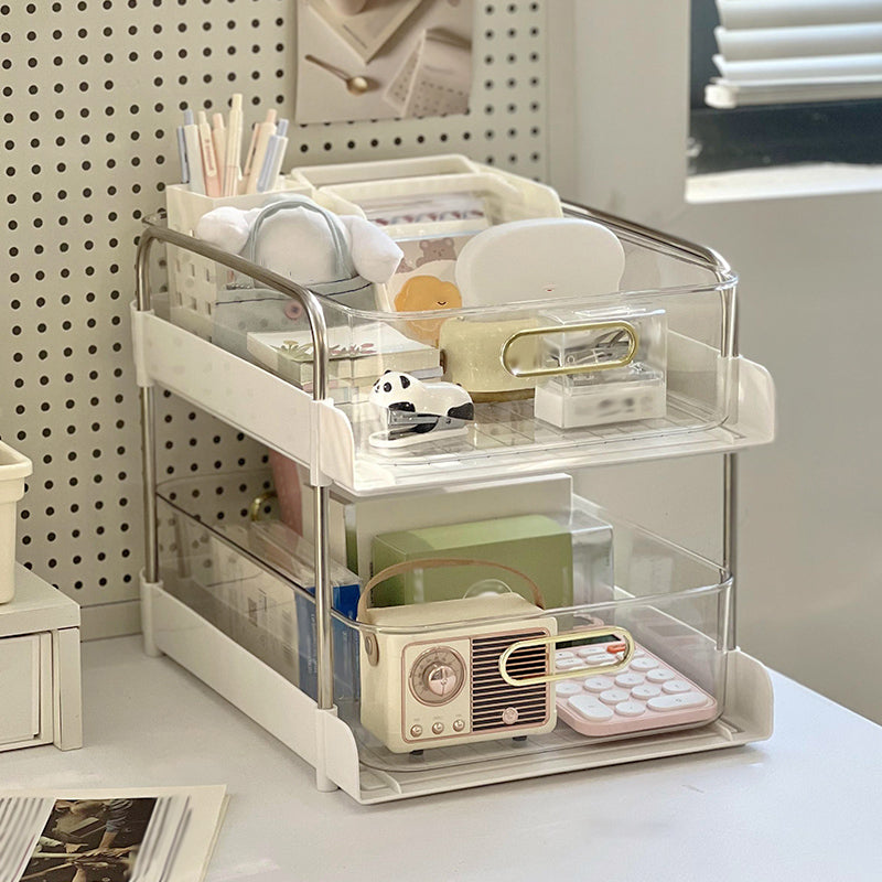 Modern Open Back Standard Bookshelf Plastic Bookcase for Study Room