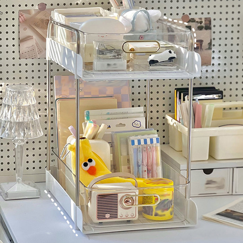 Modern Open Back Standard Bookshelf Plastic Bookcase for Study Room