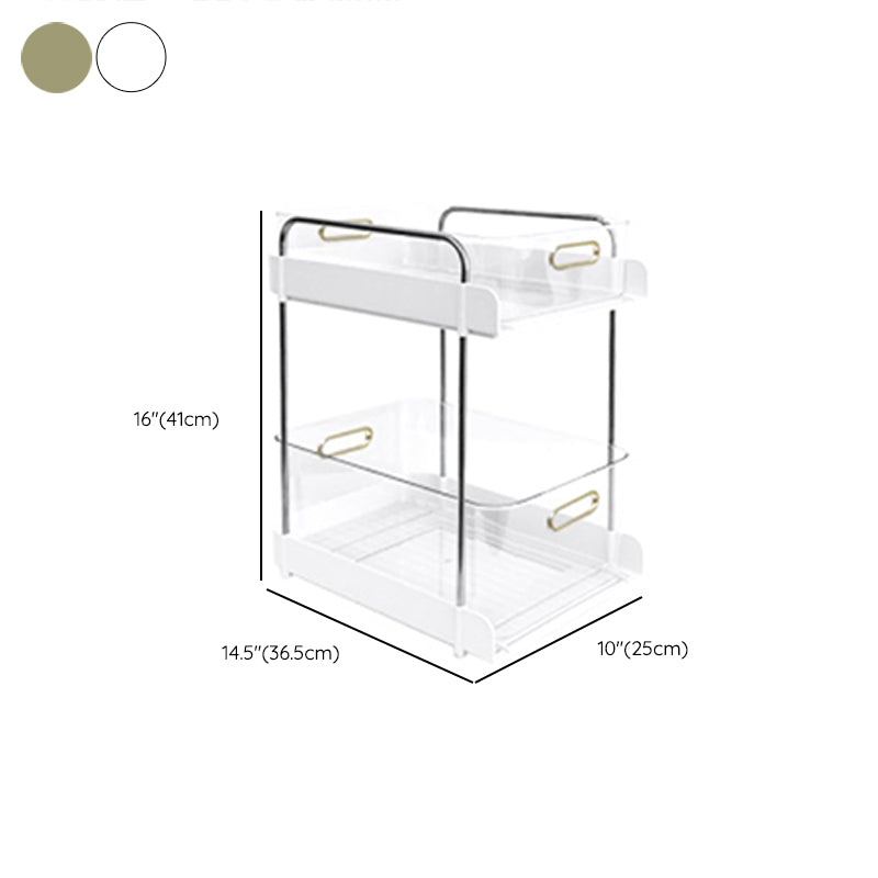 Modern Open Back Standard Bookshelf Plastic Bookcase for Study Room