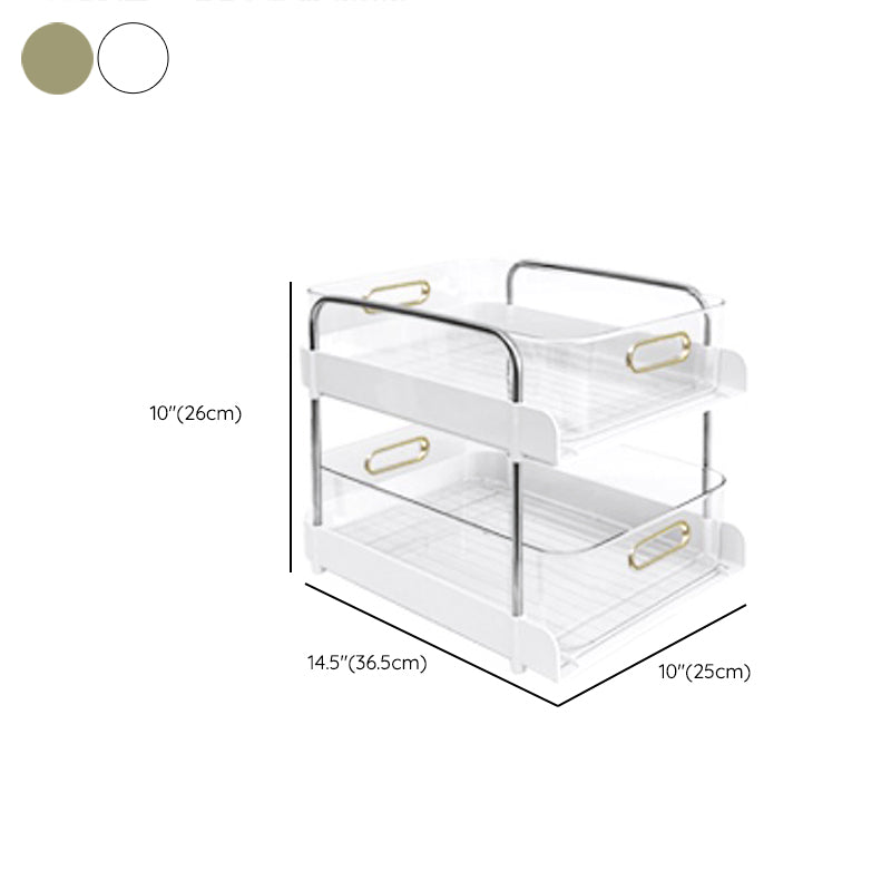 Modern Open Back Standard Bookshelf Plastic Bookcase for Study Room