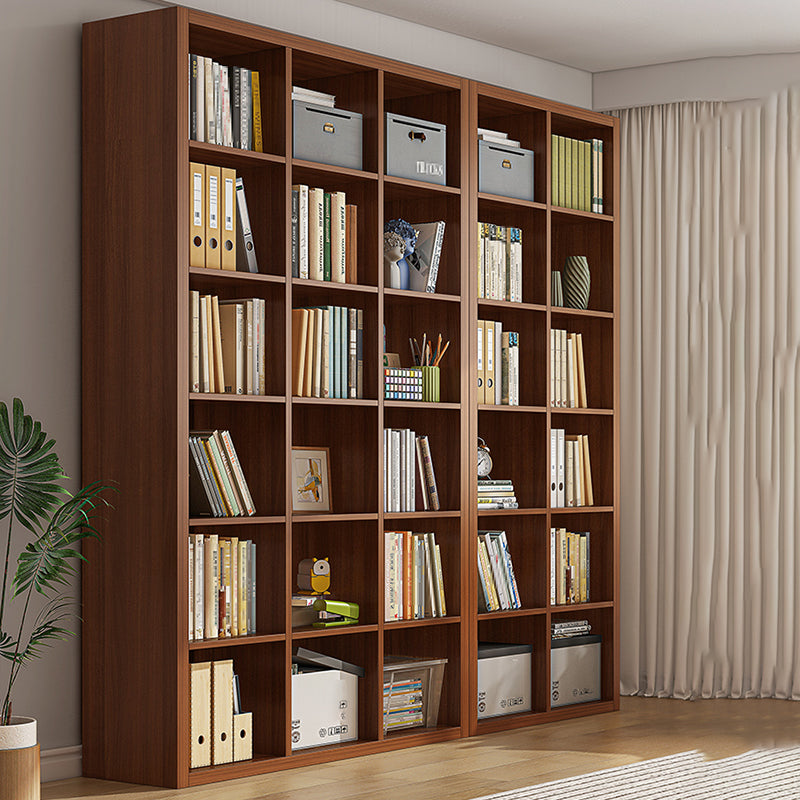 Closed Back Bookshelf Standard Engineered Wood Scandinavian Bookcase