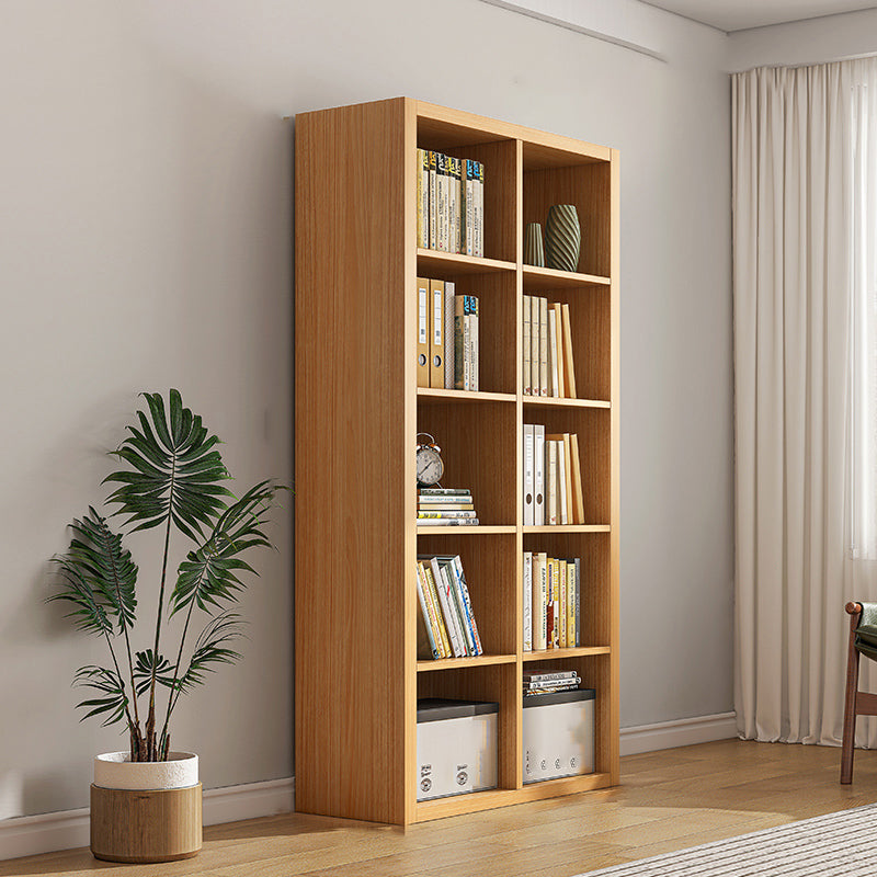 Closed Back Bookshelf Standard Engineered Wood Scandinavian Bookcase