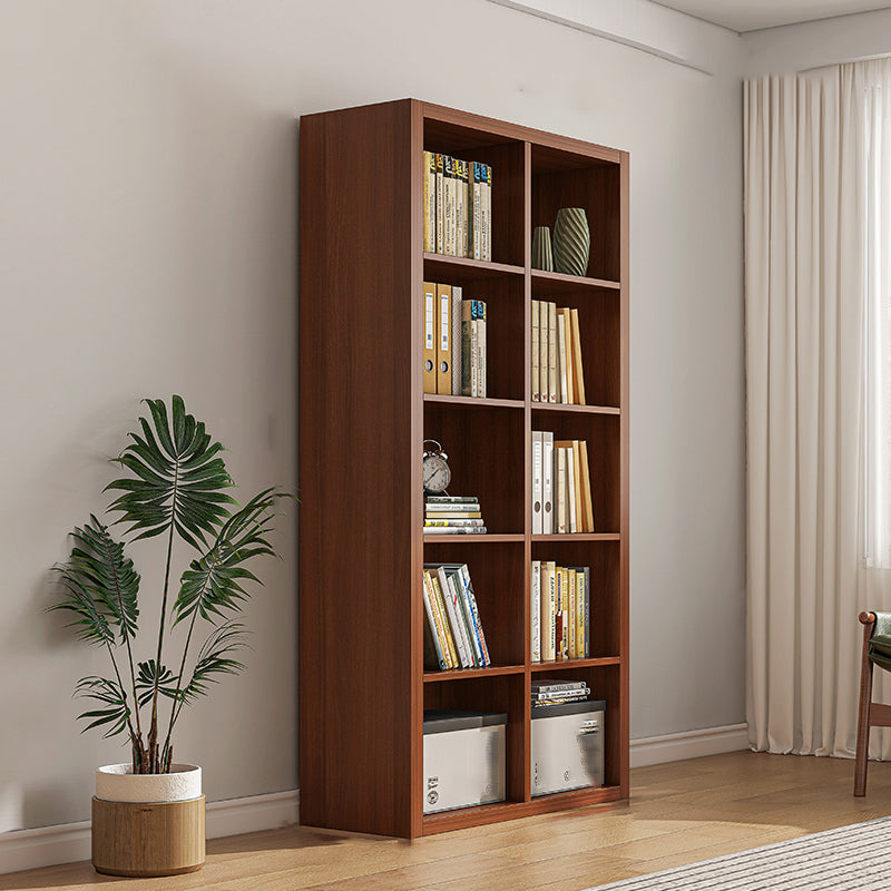 Closed Back Bookshelf Standard Engineered Wood Scandinavian Bookcase