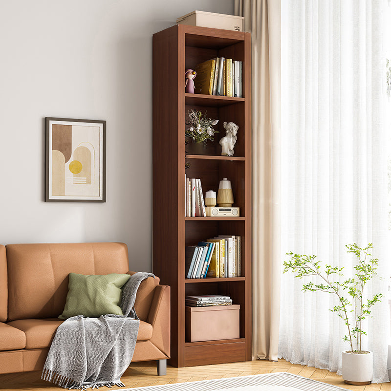 Closed Back Bookshelf Standard Engineered Wood Scandinavian Bookcase