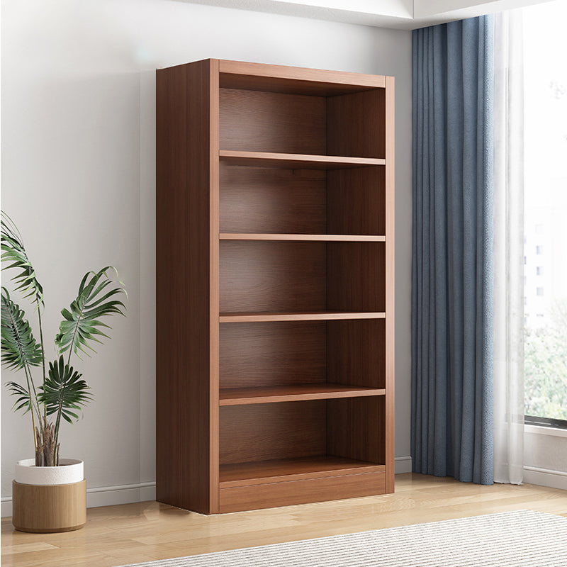 Closed Back Bookshelf Standard Engineered Wood Scandinavian Bookcase