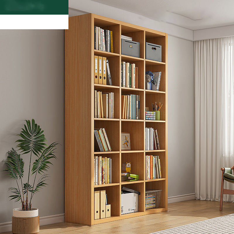 Closed Back Bookshelf Standard Engineered Wood Scandinavian Bookcase