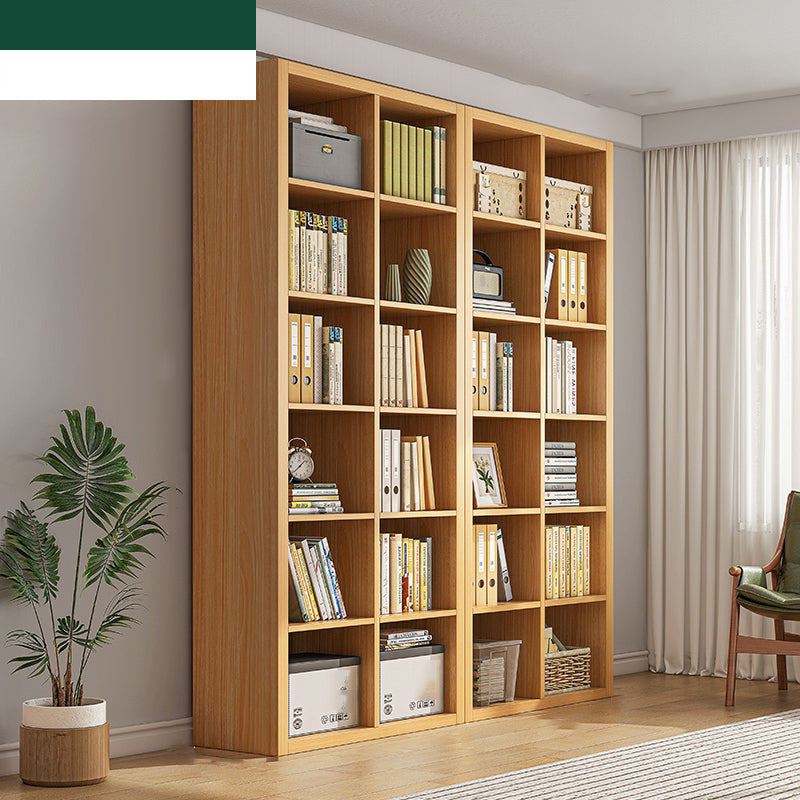 Closed Back Bookshelf Standard Engineered Wood Scandinavian Bookcase