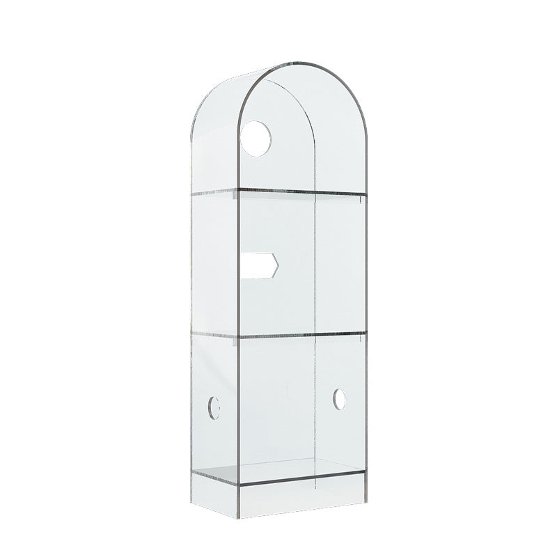 Modern Closed Back Standard Bookshelf Acrylic Bookcase for Study Room