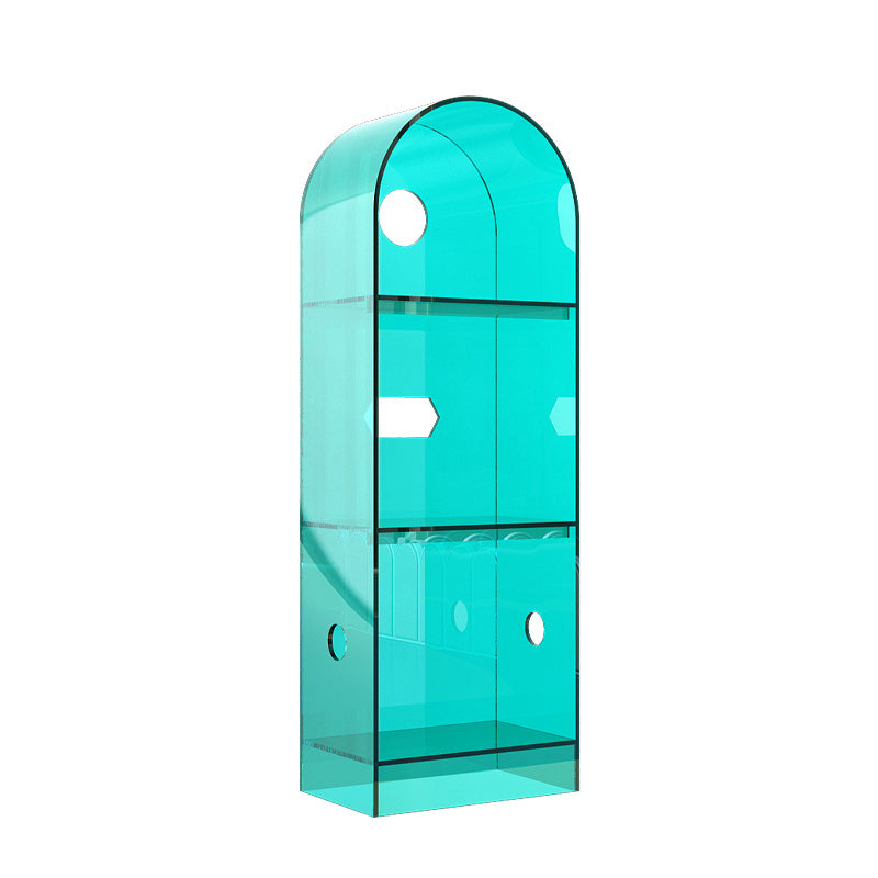 Modern Closed Back Standard Bookshelf Acrylic Bookcase for Study Room