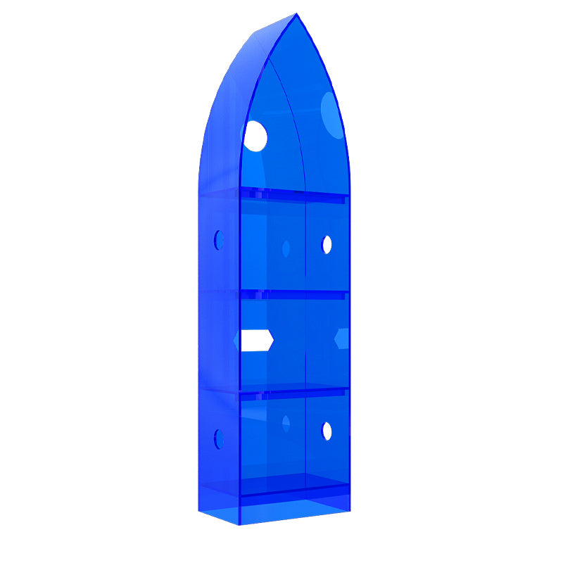 Modern Closed Back Standard Bookshelf Acrylic Bookcase for Study Room