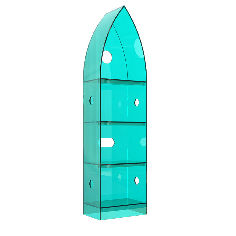 Modern Closed Back Standard Bookshelf Acrylic Bookcase for Study Room