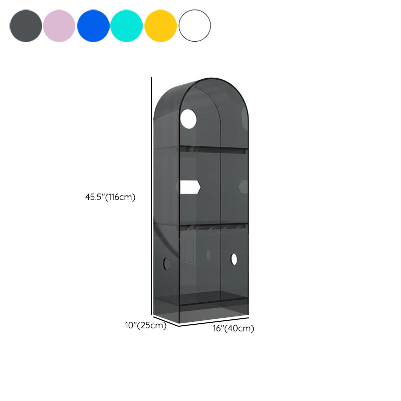 Modern Closed Back Standard Bookshelf Acrylic Bookcase for Study Room