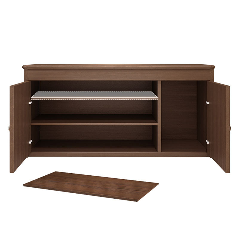 Modern Entryway Bench Wooden Seating Bench with Shoe Storage , 14" W