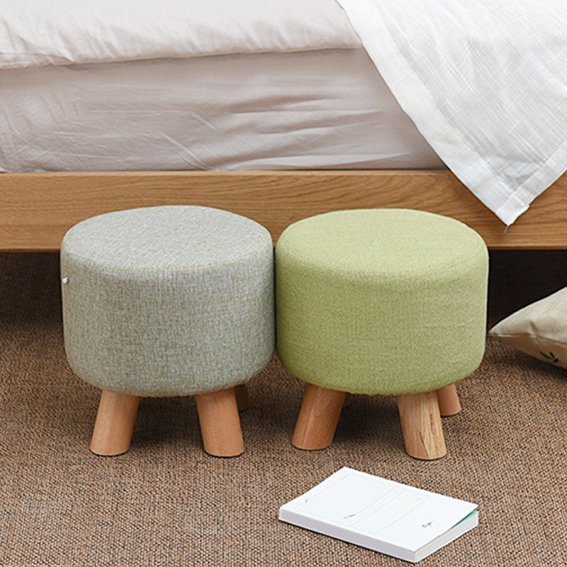 Fabric Standard Stool Modern Style Simple Household Footstool