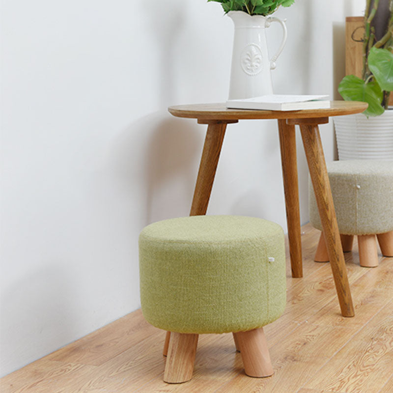 Fabric Standard Stool Modern Style Simple Household Footstool