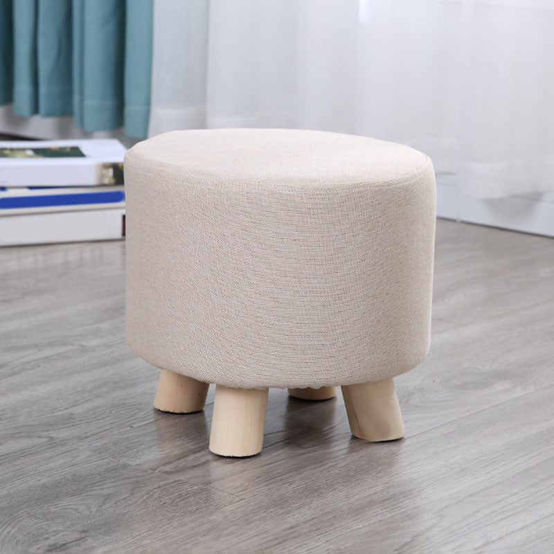 Fabric Standard Stool Modern Style Simple Household Footstool