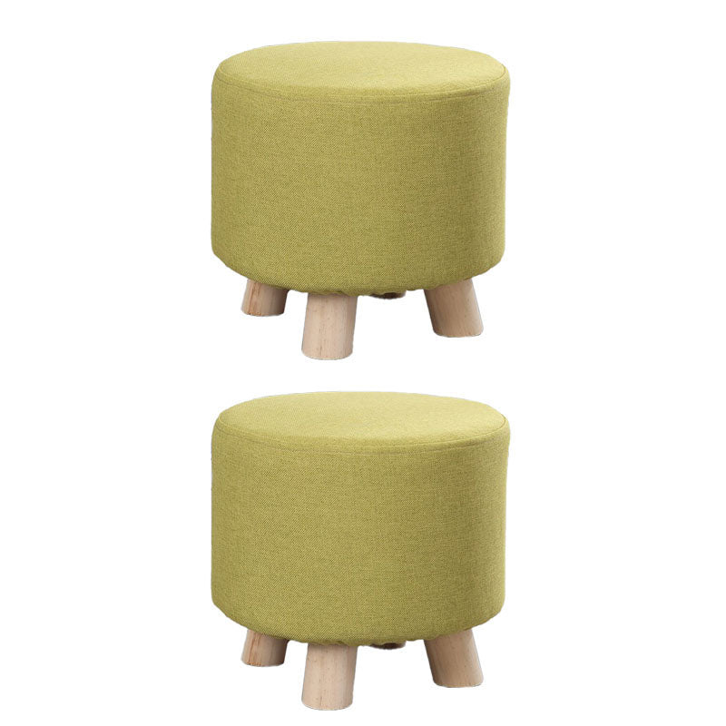 Fabric Standard Stool Modern Style Simple Household Footstool