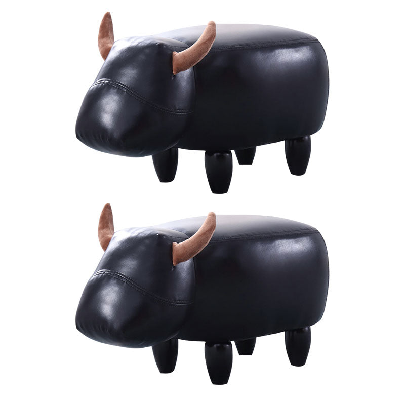 Fabric Standard Stool Modern Style Simple Household Footstool