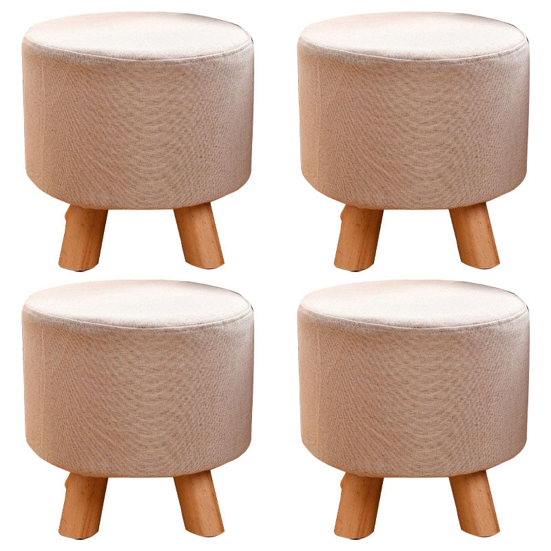 Fabric Standard Stool Modern Style Simple Household Footstool