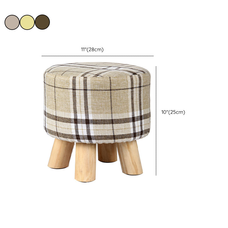 Fabric Standard Stool Modern Style Simple Household Footstool